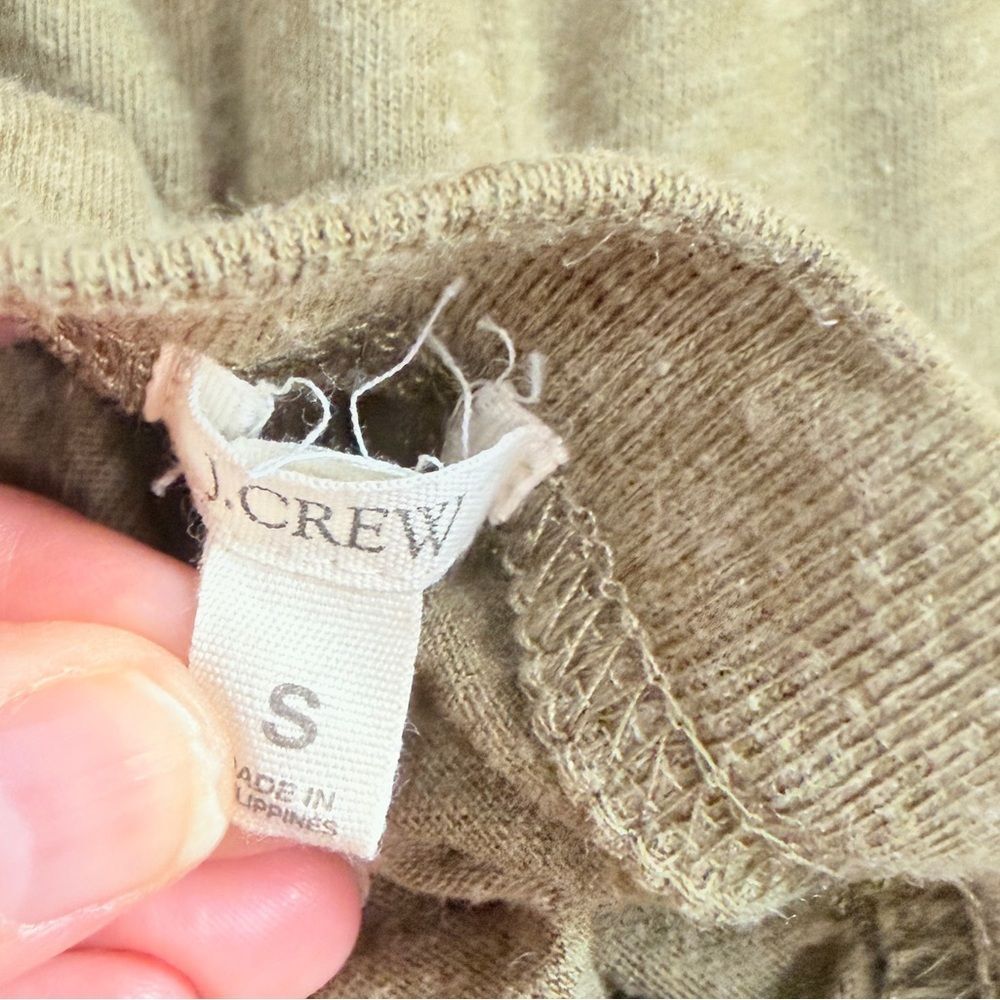 J. Crew Green Long Sleeve T-Shirt - Picture 8 of 9